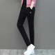 女士显瘦直筒宽松运动裤 妈妈休闲松紧长裤 韩版 大码 修身 2025春秋季