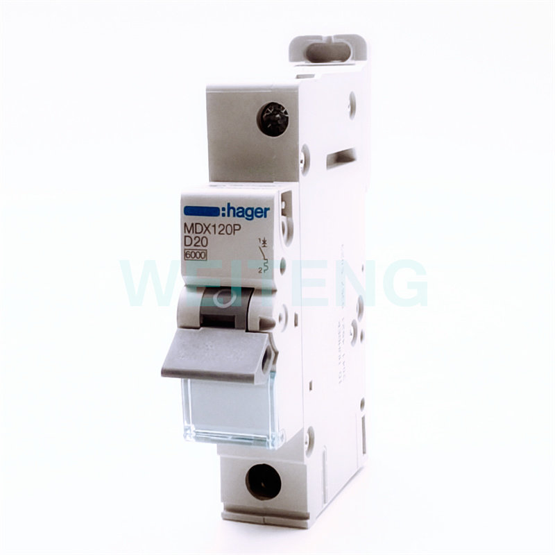 HAGER海格MDX120P空气开关交流1P