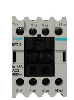 HAGER海格电气 EW016 交流接触器7.5KW三相25A 常开1NO触点 原装
