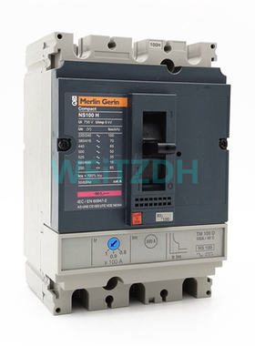 13年老店Merlin Gerin塑壳断路器 NS100H Compact 100A三相空开3P