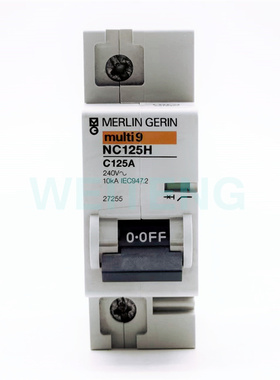 梅兰日兰multi9  C125H 空气开关1P单相单极C125A小型断路器27255
