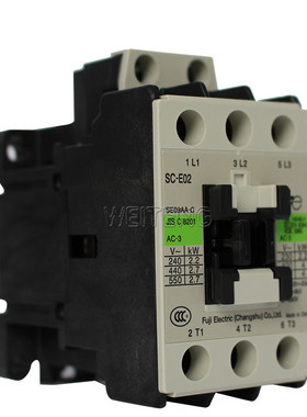 9年老店 富士电机SC-E02 E02P接触器9A 4KW SE09AA-C三相电磁直流