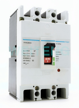hager海格电气HHA080D塑壳断路器h125td三相400V空气开关3P