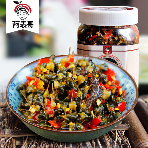 云南特产干巴泡椒罐装香辣腌菜