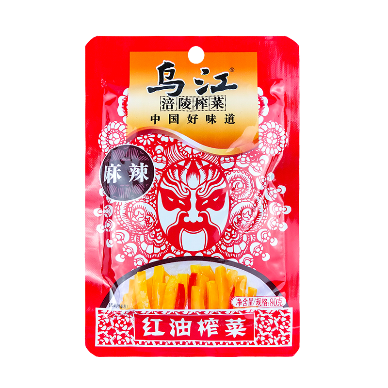 乌江榨菜麻辣味80g*10袋涪陵榨菜丝正宗重庆特产下饭菜咸菜嫩榨菜