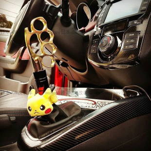 美国sickspeed指虎拳扣挡把排挡杆汽车改装 换挡器铁拳头波棍档头