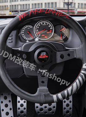 澳大利亚原装直邮likewise方向盘改装330mm竞技赛车呔盘限量版