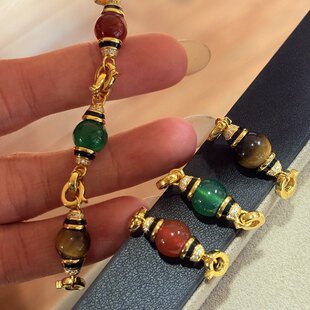 S925银镀金链接扣多功能延长扣双开万能扣项链挂坠