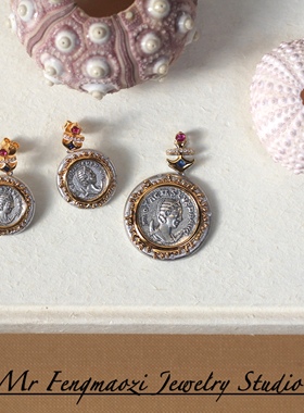 新款可双面佩戴维纳斯女神项链 925银镶锆石气质女神吊坠