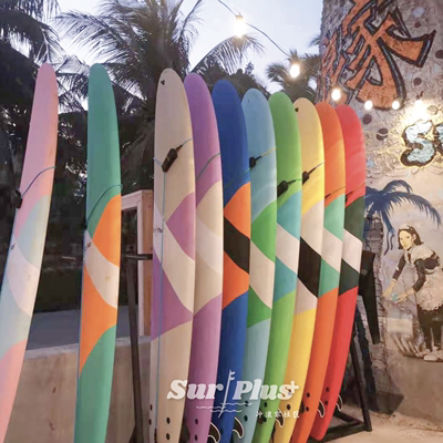 冲浪家 租用教学冲浪板浆板SUP硬板Surfboard租借  海南日月湾