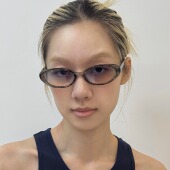 404 店复古椭圆小碎花Y2K墨镜甜酷辣妹太阳眼镜防紫外线时髦女炫