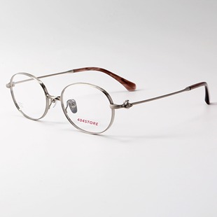 404 店复古纯钛大框土星椭圆眼镜斯文书呆子显脸小镜框配度数