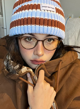 藤姐同款404的店超轻TR90复古椭圆圆脸显瘦可配度数眼镜2025年新