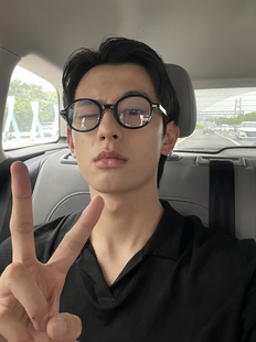 404 店椭圆复古板材高质量眼镜架可配度数防蓝光近视文艺镜框女