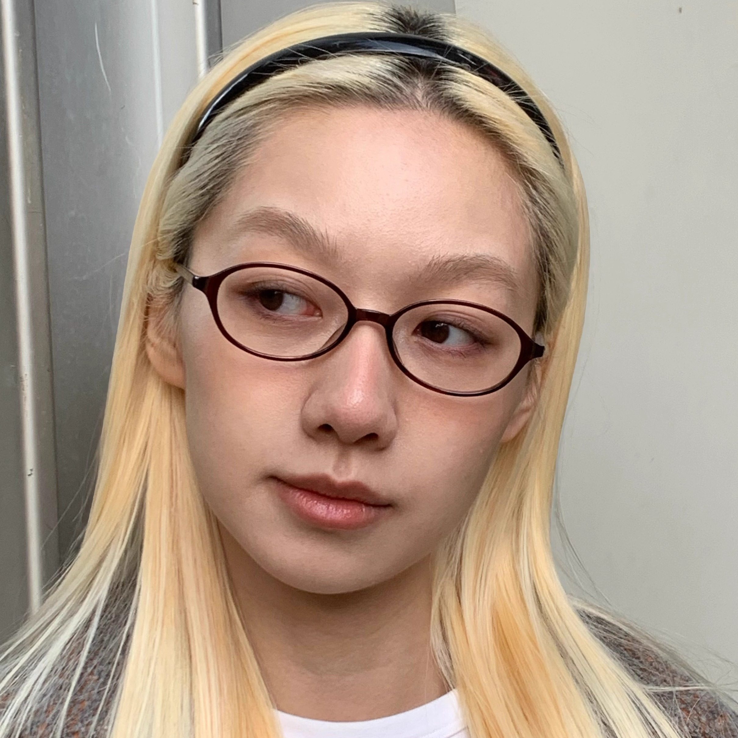 404的店复古TR90材质椭圆眼镜配度数近视素颜平光凹造型书呆子风