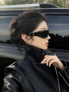 404 Y2K太阳眼镜防紫外线男女 店复古前卫时髦连体墨镜jennie同款