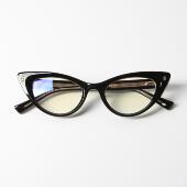 404 店复古TR90插针三角猫眼眼镜凹造型时髦小众配度数近视男女