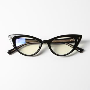 404 店复古TR90插针三角猫眼眼镜凹造型时髦小众配度数近视男女