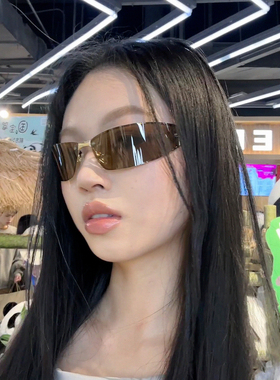 【原创自制】404的店复古新浪潮连体金属90s时髦墨镜Y2K太阳眼镜