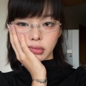 404 店斯文日系长方形银色纯钛眼镜配度数镜框近视镜架超轻男女