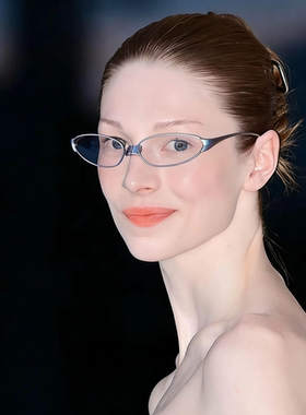 404的店前卫猫眼微翘金属眼镜酷