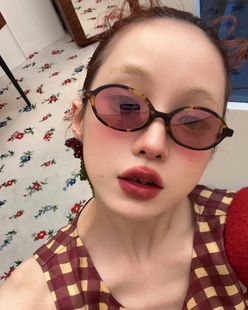 404 店时髦书呆子小椭圆墨镜TR材质偏光防紫外线斯文女太阳眼镜