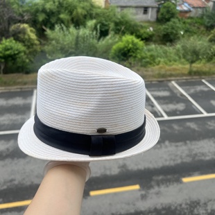 發黃帽子海邊度假旅游防曬遮陽優雅氣質百搭J25 15瑕疵款