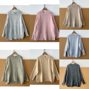 23秋冬季 设设计感百搭套头休闲Y25 长袖 彩色小点点装 针织衫 2u1