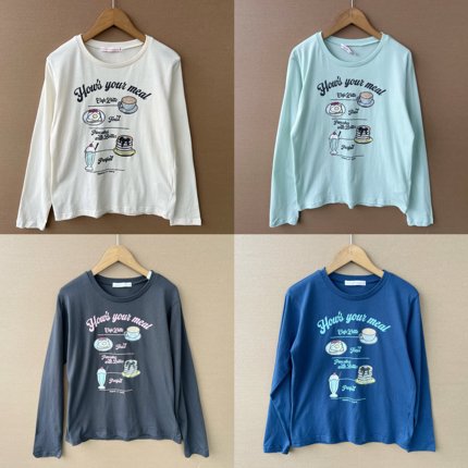 2A1-34大童款纯棉长袖T恤卡通活力印花舒适亲肤休闲上衣J25-8