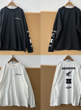 3H-7春秋圆领字母图案印花设计感日潮慵懒风百搭长袖T恤Z26-1