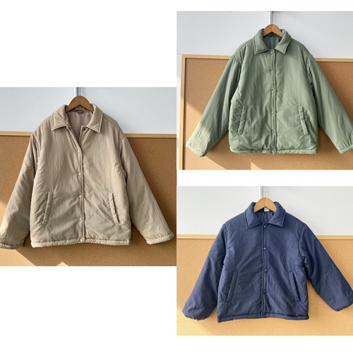 2Y1-2亲子棉服!日系秋冬季舒适简约翻领保暖百搭工装风上衣J25-11