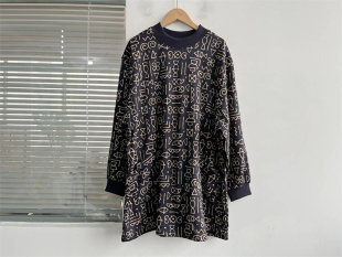 微瑕秋冬季 印花家居服罩衣围裙内里加绒做家务清洁做饭衣防脏C12