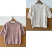 Y25 内搭套头圆领百搭上衣简约韩系温柔短款 41毛衣短袖 南10