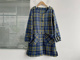 微瑕日式 格子家居服罩衣家务清洁前开扣长袖 围裙加绒做饭衣H11