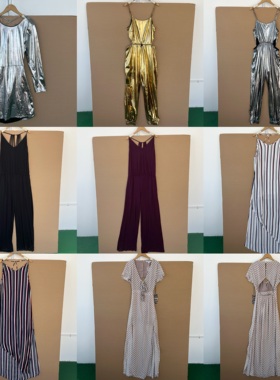 2I1-28连体裤合集！夏季时尚气质宽松吊带无袖连体裤连衣裙H25-8