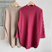百搭Y25 保暖毛衣半高领宽松简约设计感可外穿时尚 41秋冬季