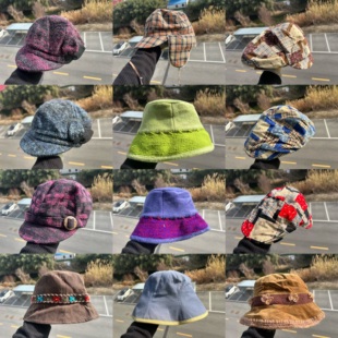 12森系简约气质温柔氛围感显脸小旅游休闲渔夫帽鸭舌帽H26