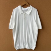 2Q1 翻领软糯亲肤有弹力休闲百搭Z25 3男士 纯棉老钱风针织短袖
