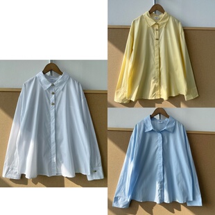 高级感翻领甜美显瘦百搭上衣Y26 楼5 纽扣通勤风法式 长袖 83衬衫