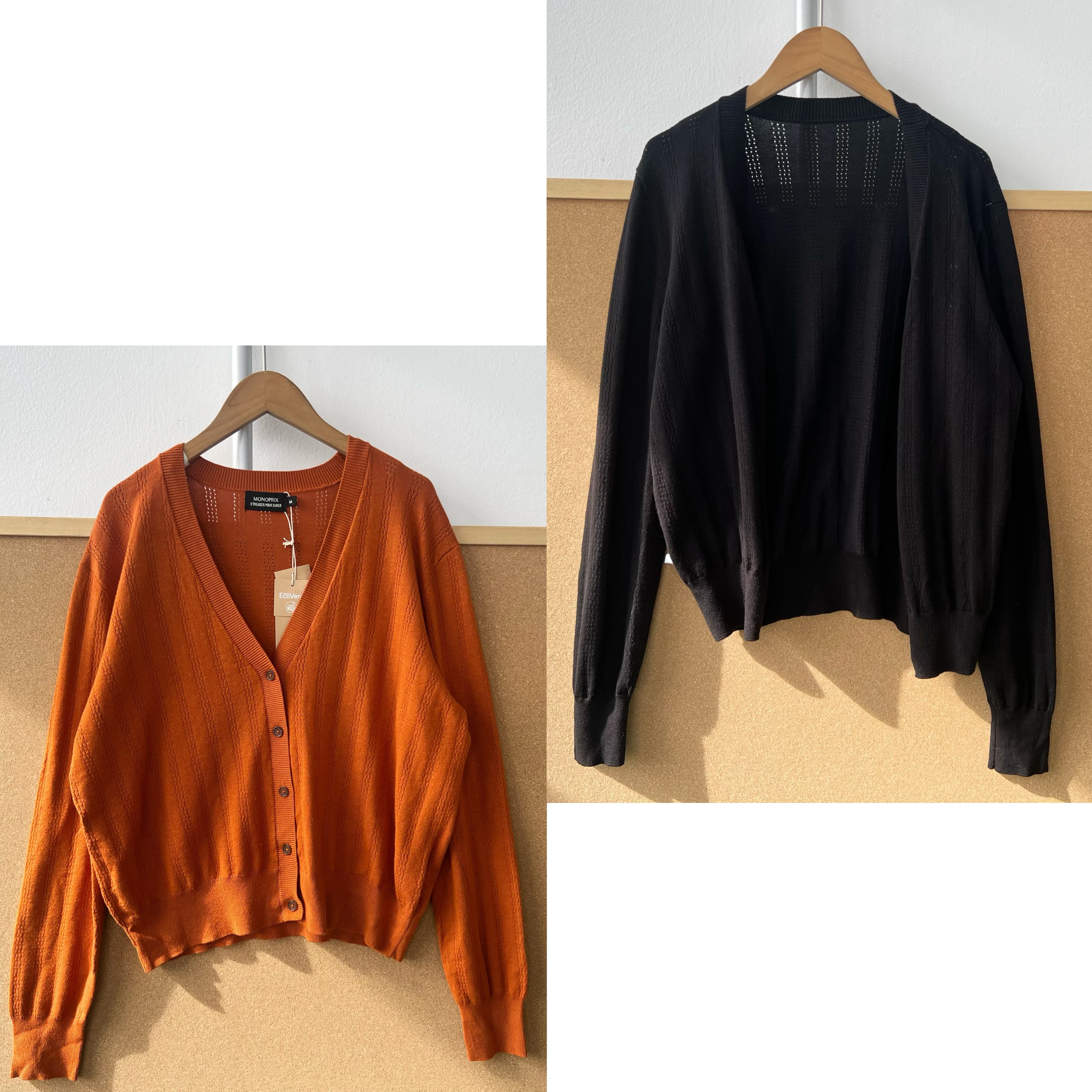 南3-76镂空V领长袖针织开衫慵懒风气质显瘦外搭短款上衣J25-11