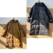 16高货 加厚保暖连帽长款 羽绒服长袖 2z1 舒适慵懒风韩系J25