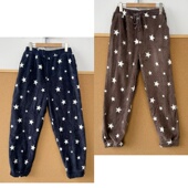 1秋冬季 家居裤 五角星松紧腰休闲可外穿舒适束脚睡裤 2Z1 Y25