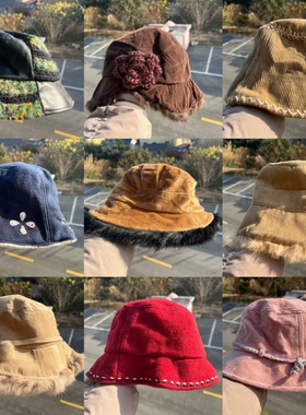 3R-13森系多款日系渔夫帽合集氛围感显脸小保暖气质设计感Y25-12