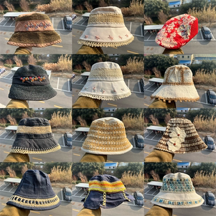 氛围感渔夫帽度假出游街头风显白气质盆帽Y26 57森系日系多款