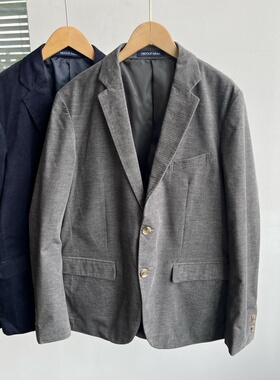 2I-11男士春秋季休闲西装外套宽松显瘦商务高级感百搭通勤潮Y25-5
