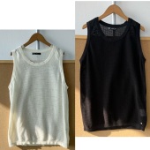 西5 内搭外穿背心H25 26纯棉韩系温柔风叠穿薄款 慵懒风舒适无袖