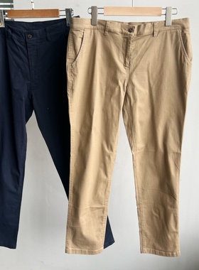 2M-7春秋休闲长裤纯色百搭显瘦设计感通勤简约舒适直筒日系Y25-5