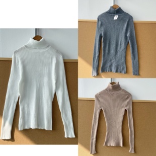 2z1 显瘦高领气质舒适内搭长袖 上衣J25 2高弹针织打底修身