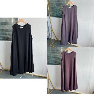 花苞裙端庄气质高级感海边度假风Z25 2G1 无袖 女士圆领长款 5夏款