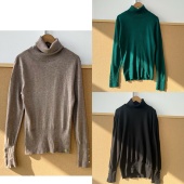 内搭上衣J25 修身 显瘦舒适基础款 52简约长袖 高领针织衫